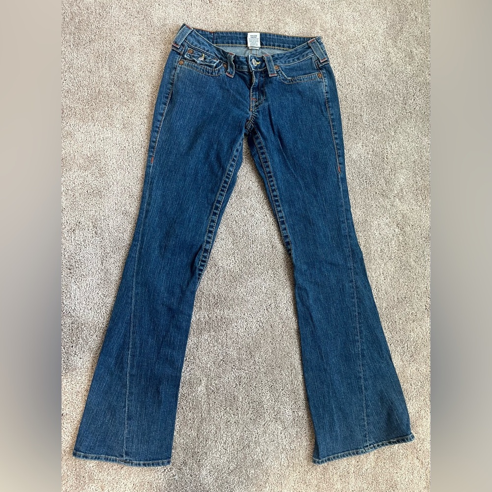 Citizens Of Humanity Blue Flare Wide Leg Denim